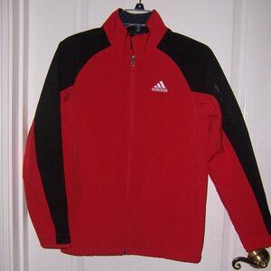 Adidas Red and Black Boys Jacket Size M 10/12